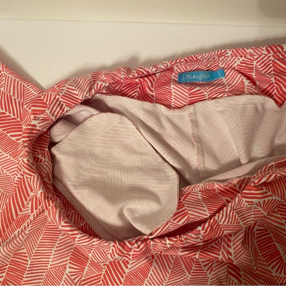 J McLAUGHLIN PANTS STRAIGHT LEG PINK WHITE PRINT FLAT WAIST SIZE S - Picture 9 of 11